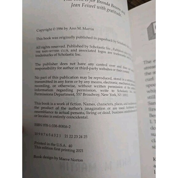 Claudia and the Phantom Phone Calls (the Baby-Sitters Club #2) by Ann M. Martin - Picture 3 of 4